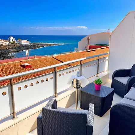 Lägenhet Atico Con Vistas Al Mar En El Centro De La Caleta Costa Adeje (Tenerife)
